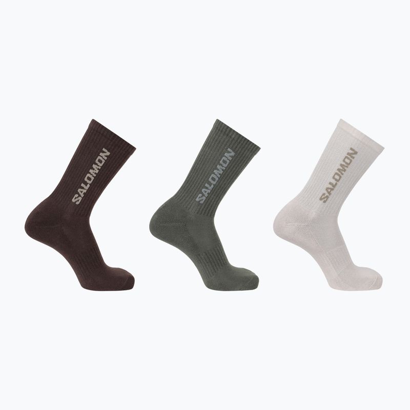 Șosete  Salomon Everyday Crew 3 pary silver cloud/sedona sage