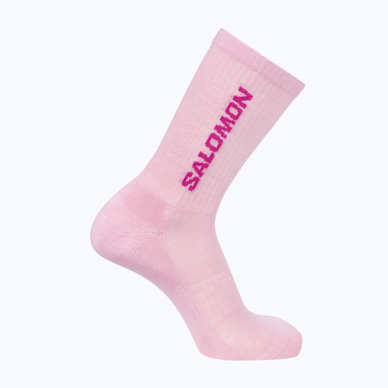 Șosete Salomon Everyday Crew 3 pary flame scarlet/dark citron 4