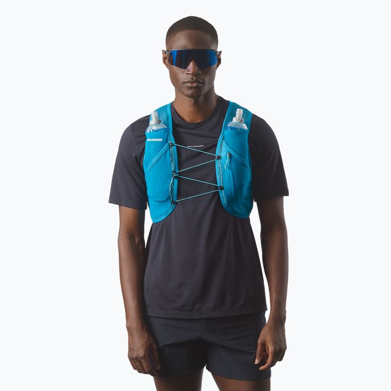 Vestă de alergare Salomon Active Skin 4 Set blue danube/blue curacao 2