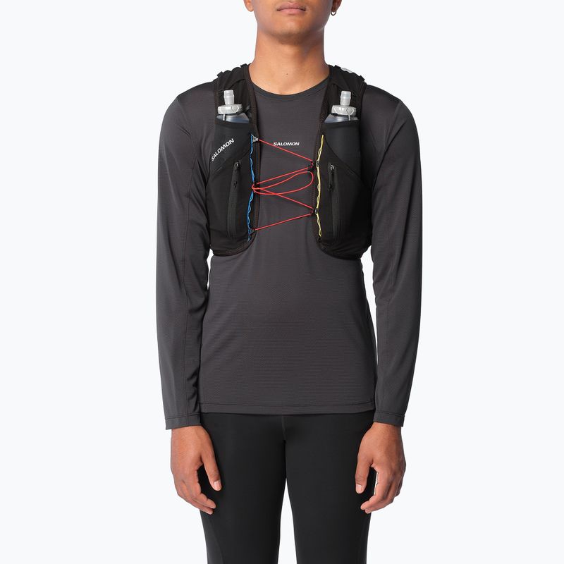 Vestă de alergare Salomon ADV SKIN 12 Race Flag' black/white 4