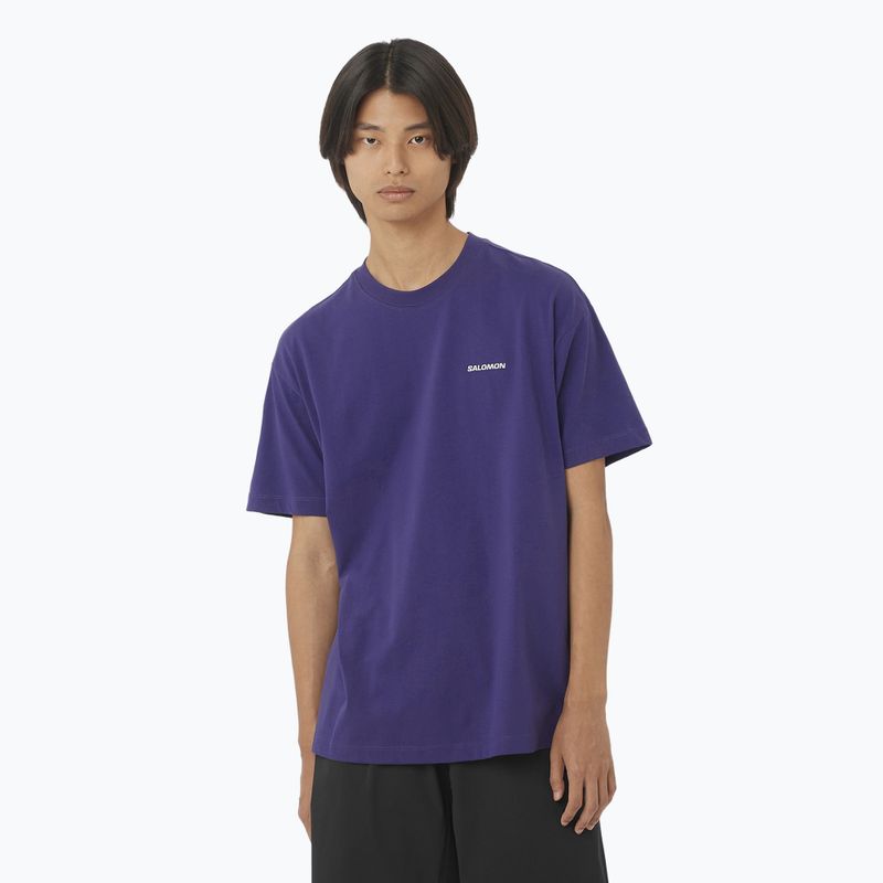 Tricou pentru bărbați  Salomon Logo RX Tee astral