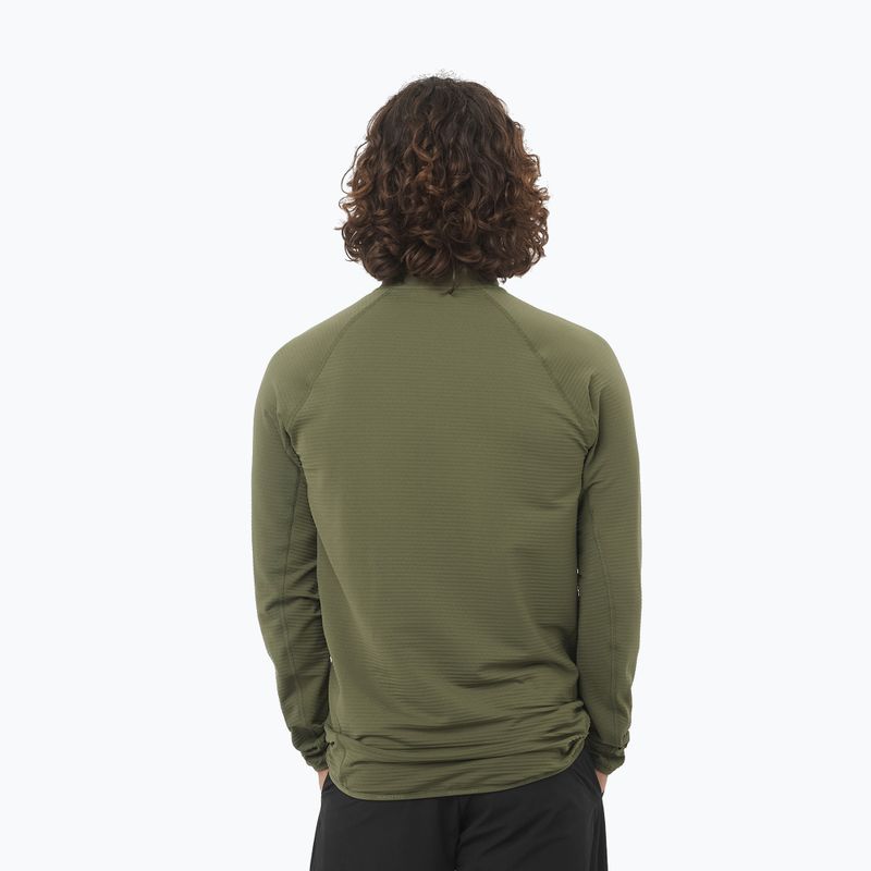 Bluză de drumeție pentru bărbați Salomon Essential Lightwarm Full Zip grape leaf 2