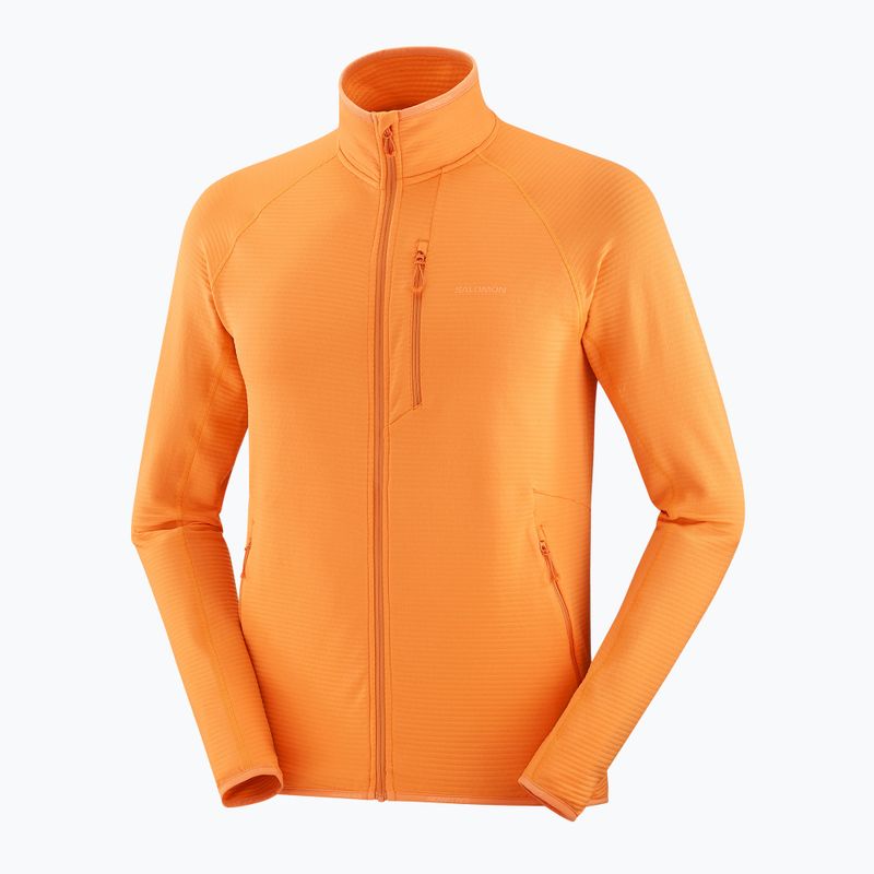 Bluză de trekking pentru bărbați Salomon Lightwarm Full Zip turmeric 7