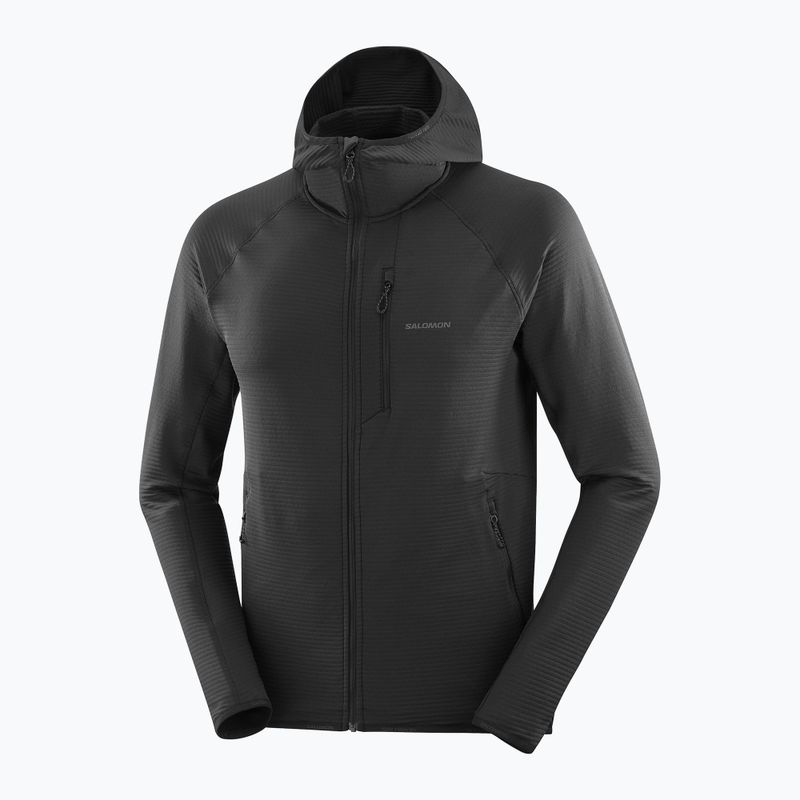 Bluză de trekking pentru bărbați Salomon Sntial Lightwarm Hybrid deep black 8