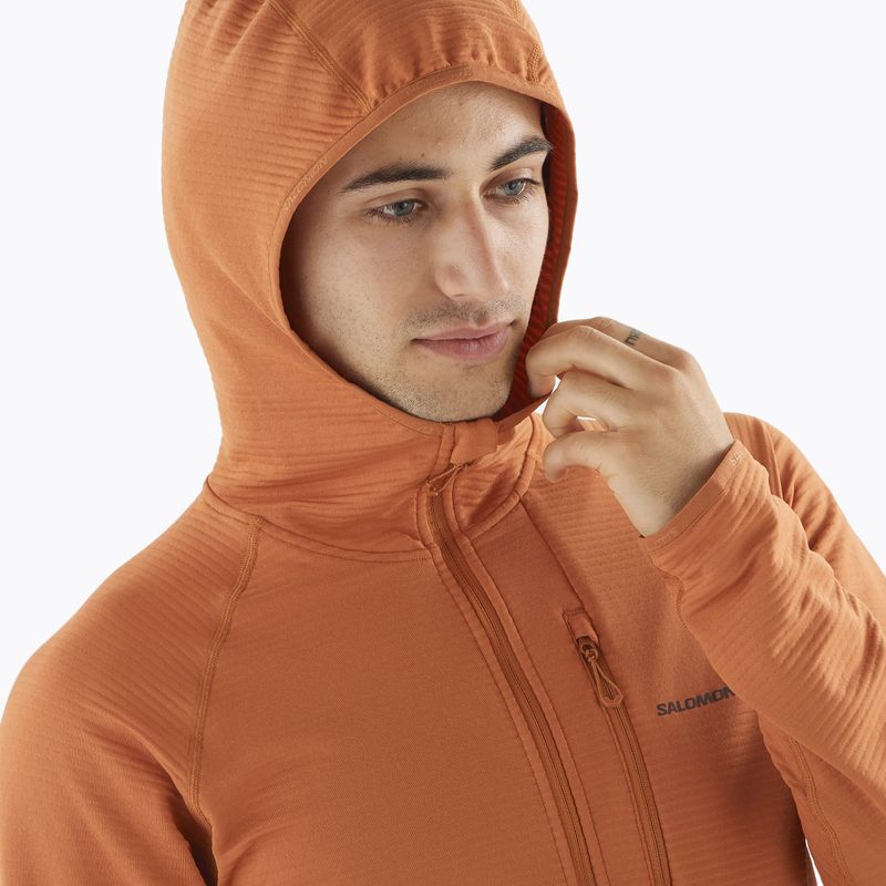 Bluză de trekking pentru bărbați Salomon Sntial Lightwarm Hybrid sierra 3