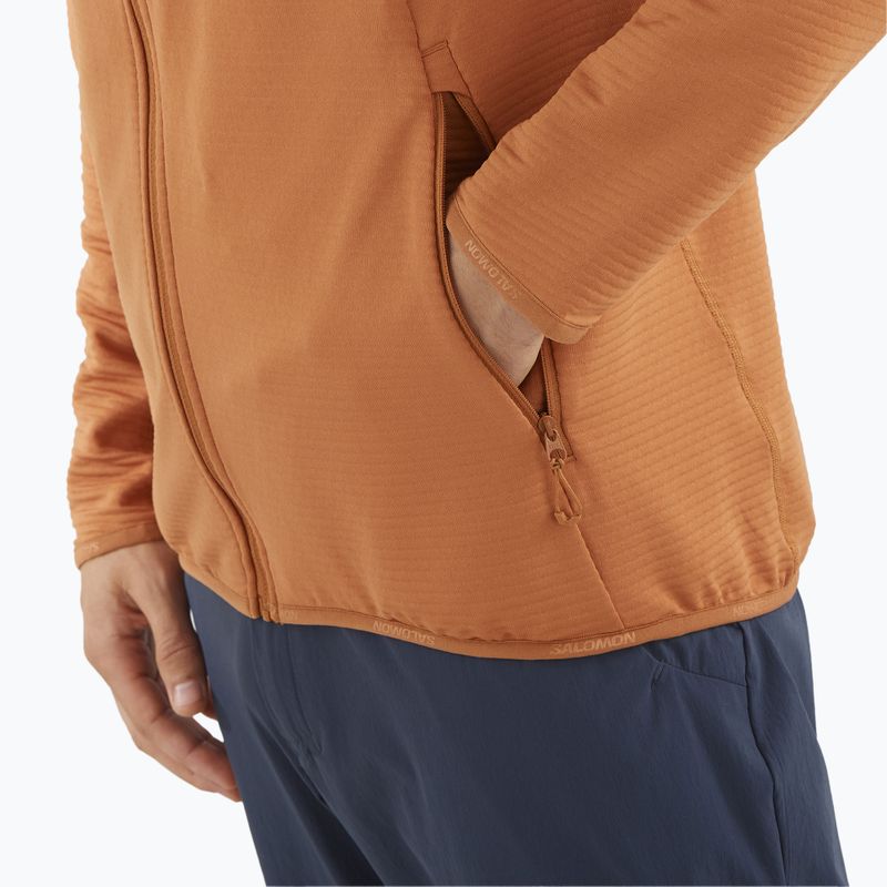 Bluză de trekking pentru bărbați Salomon Sntial Lightwarm Hybrid sierra 6
