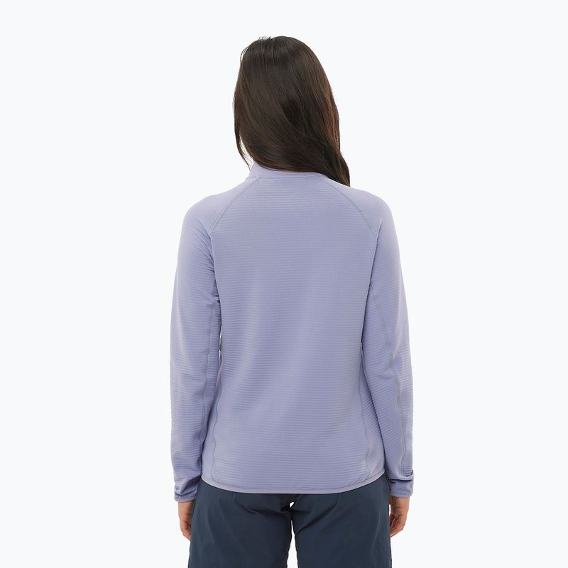 Bluză de drumeție pentru femei Salomon Essential Lightwarm Half Zip blue granite 2