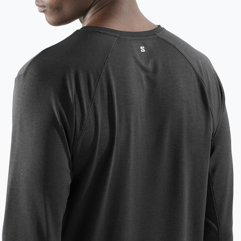 Longsleeve de alergare pentru bărbați Salomon SHAKEout Core deep black 3