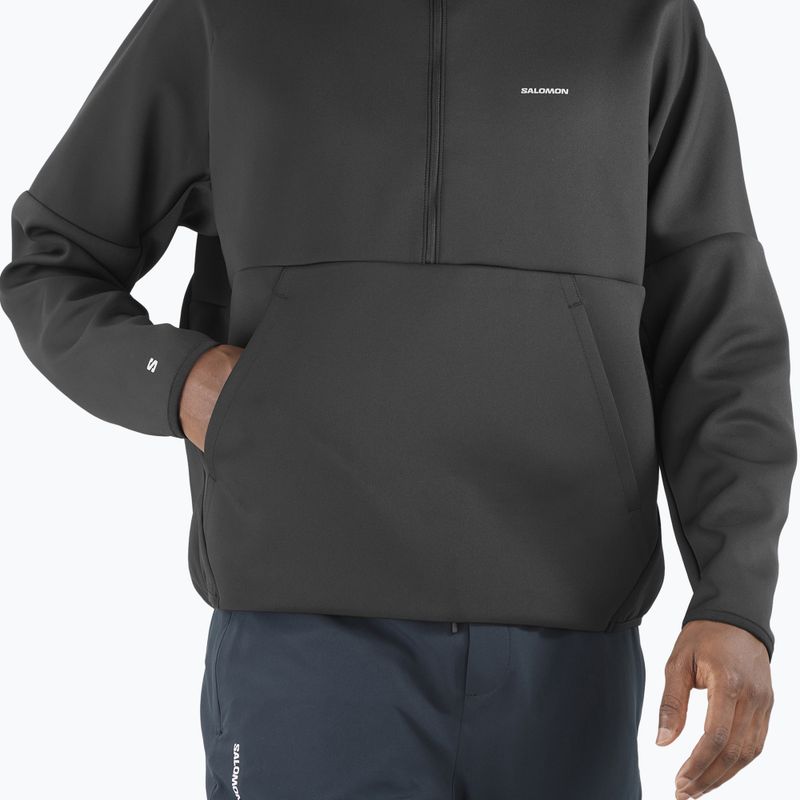 Hanorac pentru bărbați Salomon SHAKEout Half Zip Hooded deep black 3