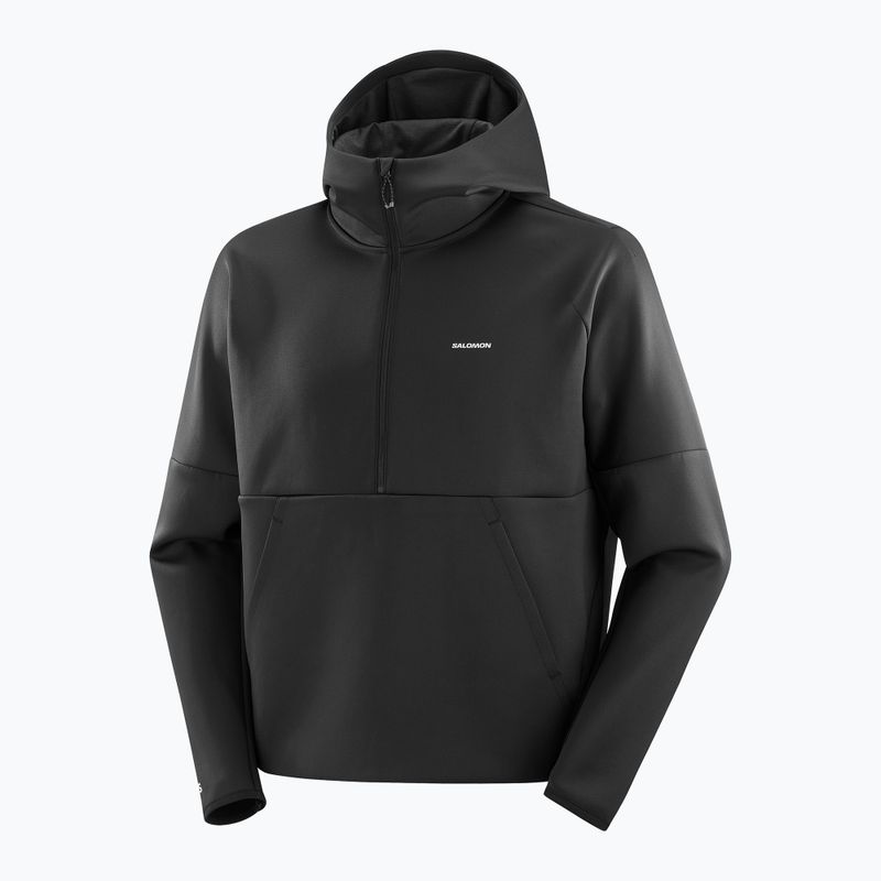 Hanorac pentru bărbați Salomon SHAKEout Half Zip Hooded deep black 6