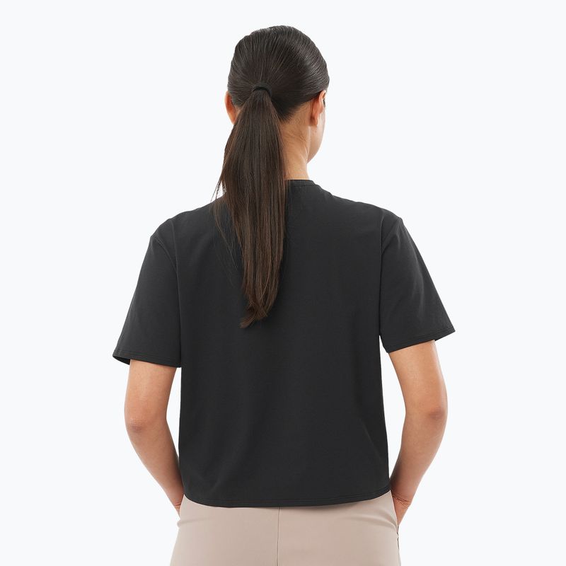 Tricou pentru femei Salomon Trackline Tee SS deep black 2