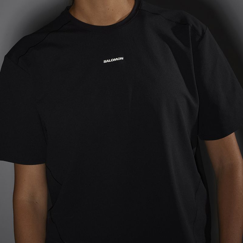 Tricou pentru femei Salomon Trackline Tee SS deep black 5