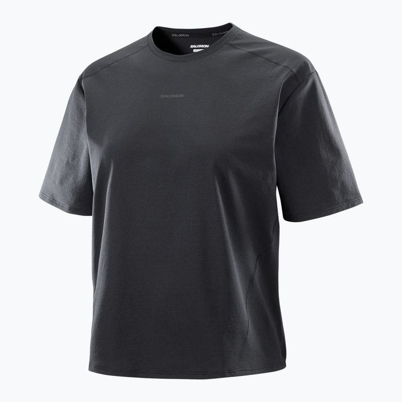 Tricou pentru femei Salomon Trackline Tee SS deep black 6