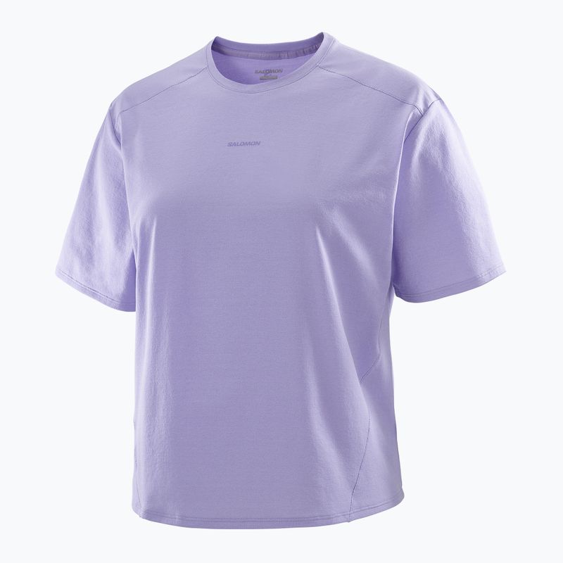 Tricou pentru femei Salomon Trackline Tee SS violet tulip 6