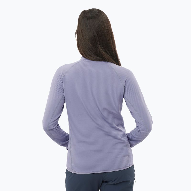 Bluză de trekking pentru femei Salomon Lightwarm Full Zip blue granite 2