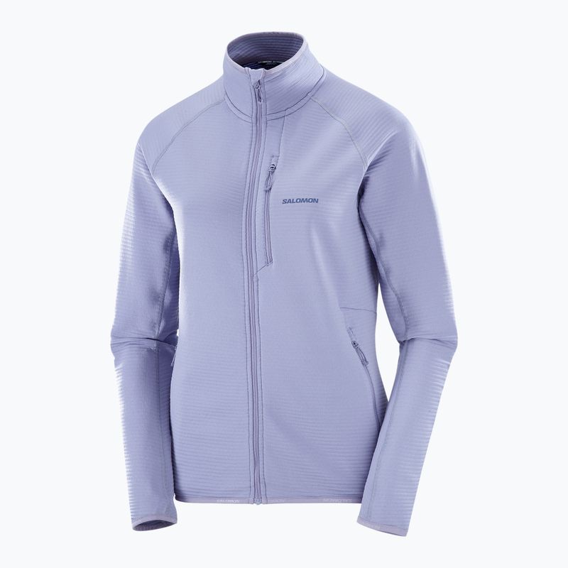 Bluză de trekking pentru femei Salomon Lightwarm Full Zip blue granite 6