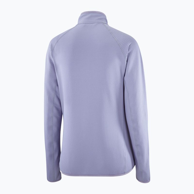 Bluză de trekking pentru femei Salomon Lightwarm Full Zip blue granite 7