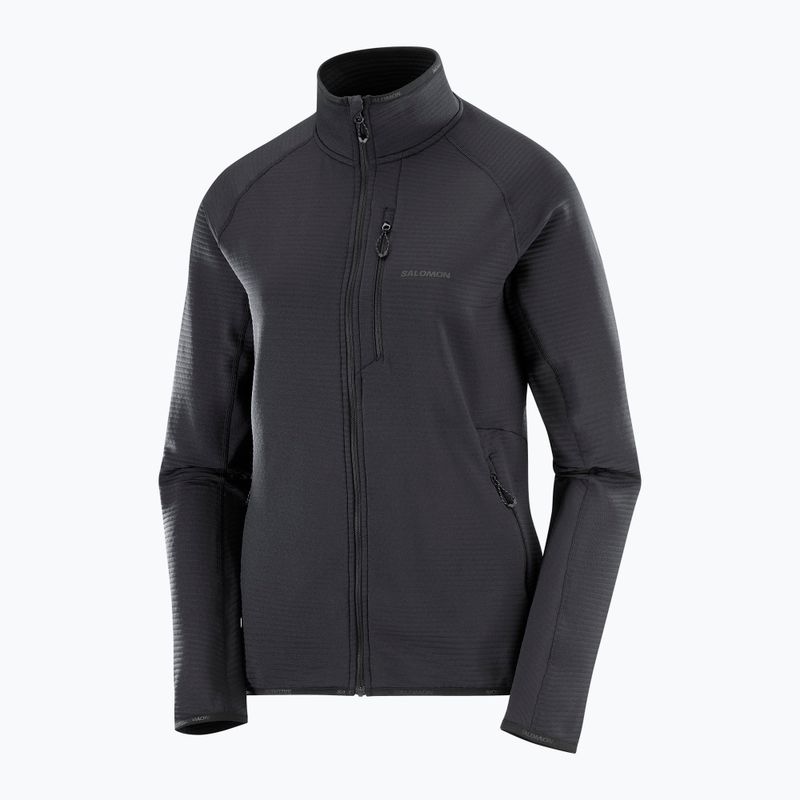Bluză fleece pentru femei Salomon Lightwarm Full Zip deep black 5