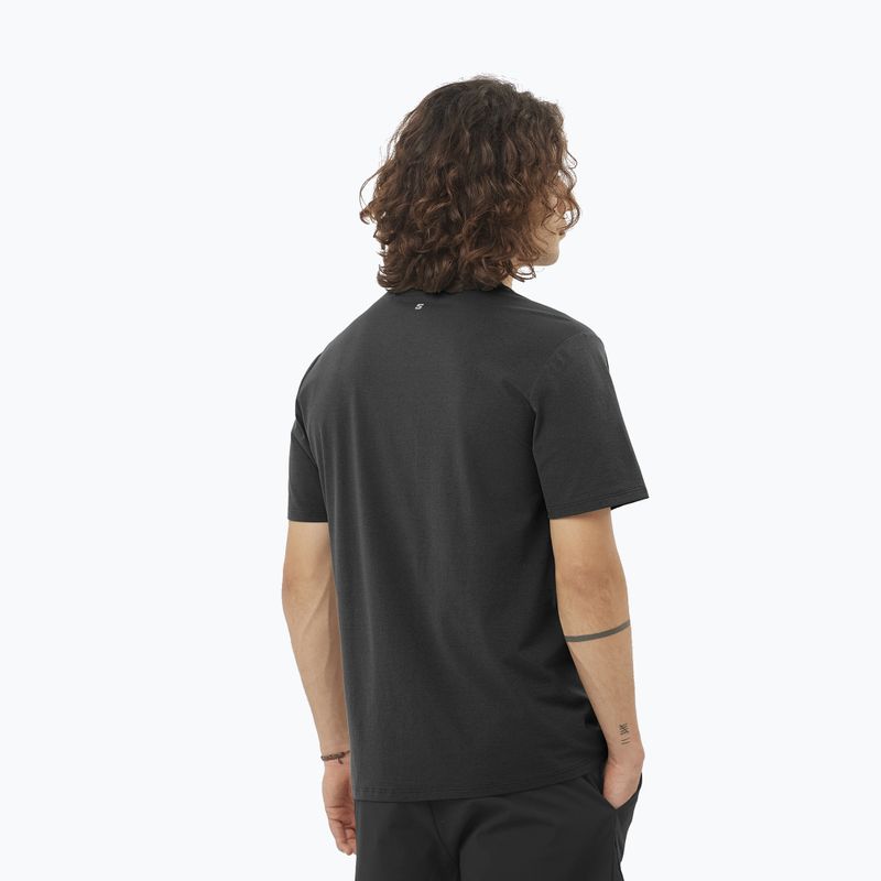 Tricou pentru bărbați  Salomon Trackline deep black 2