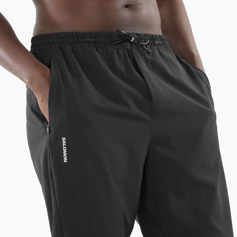 Pantaloni de alergare pentru bărbați Salomon SHAKEout Core deep black 3