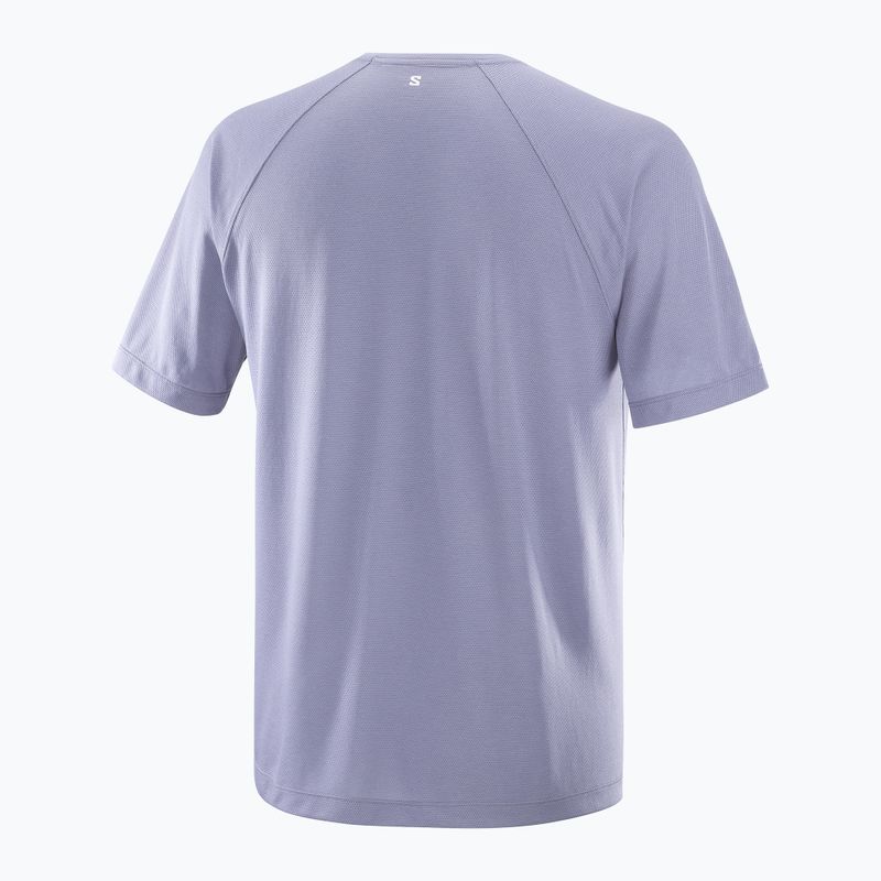 Tricou de alergare pentru bărbați Salomon SHKout Core blue granite 5