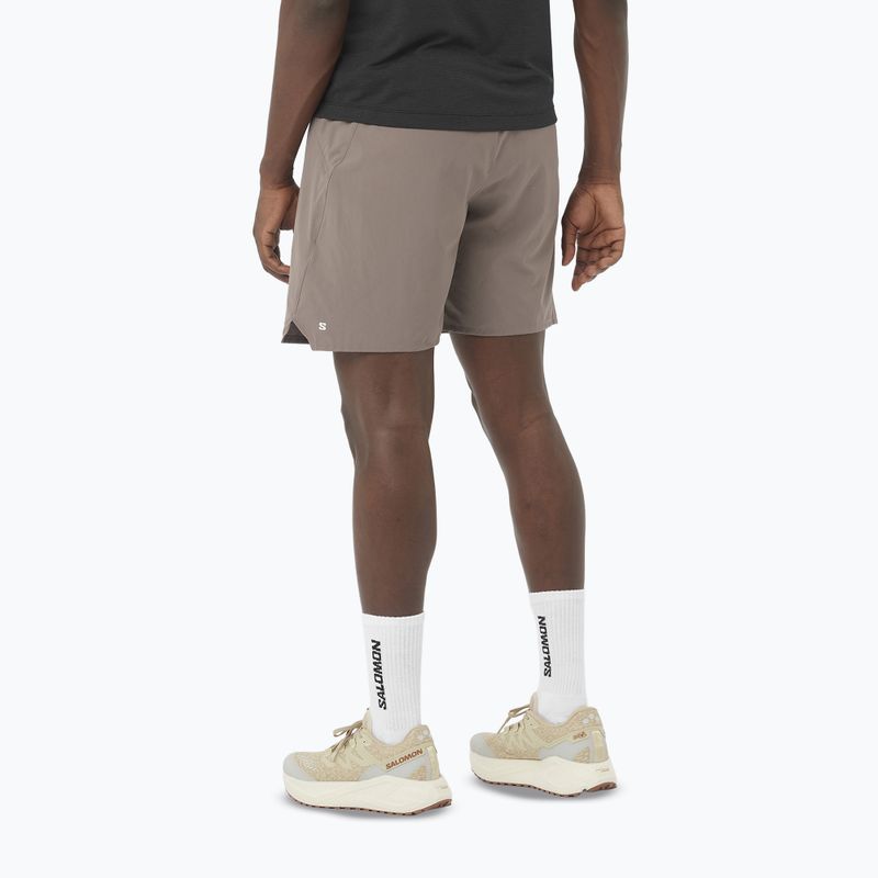 Pantaloni scurți de alergare pentru bărbați Salomon Shakeout Core 2IN1 7" No Liner iron 2