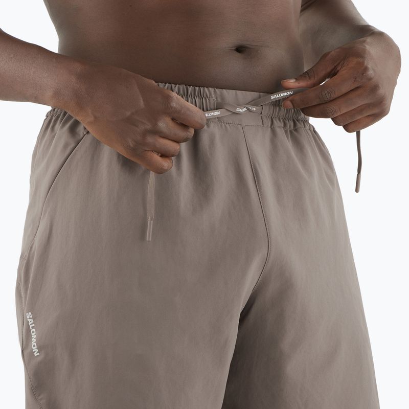 Pantaloni scurți de alergare pentru bărbați Salomon Shakeout Core 2IN1 7" No Liner iron 3