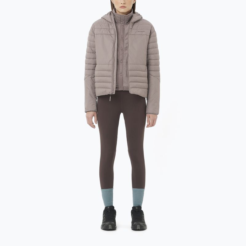 Colanți de alergare pentru femei Salomon SHAKEout Bliss 25" coffee bean 2