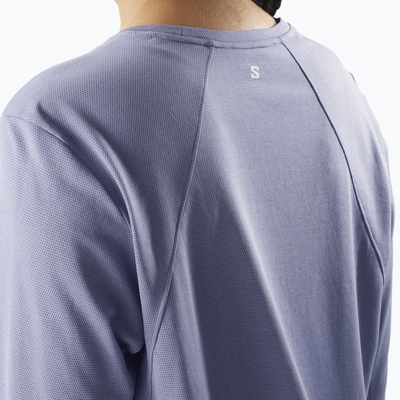 Longsleeve de alergare pentru femei Salomon SHAKEout Core blue granite 3