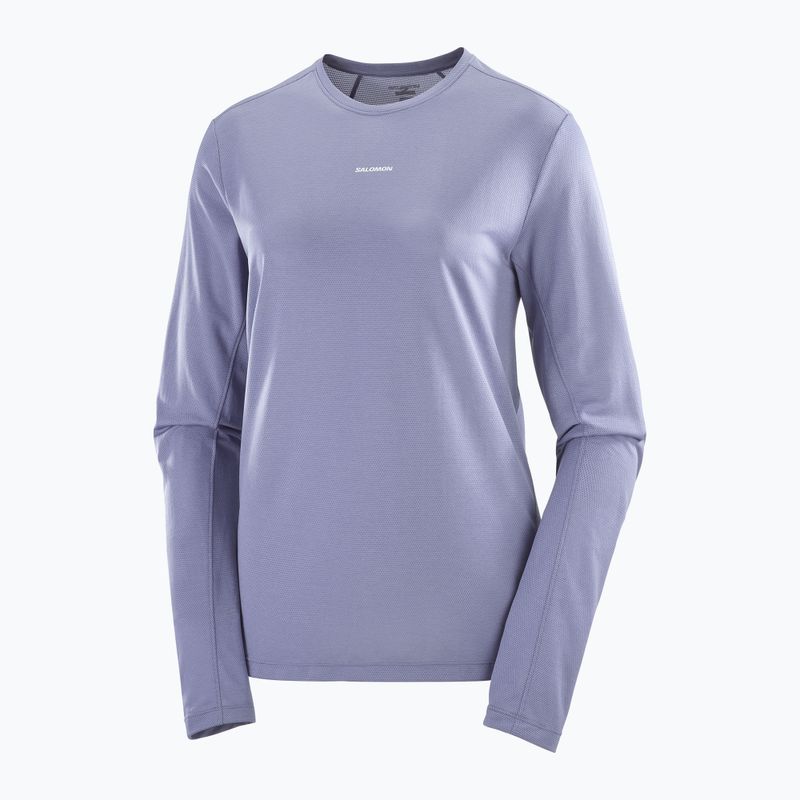 Longsleeve de alergare pentru femei Salomon SHAKEout Core blue granite 4