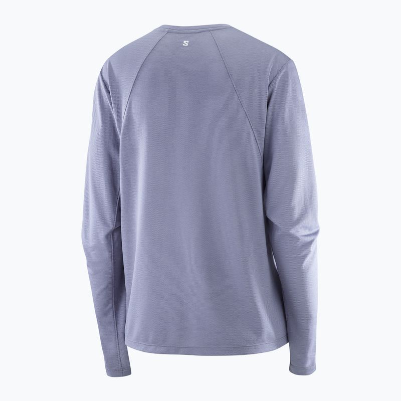 Longsleeve de alergare pentru femei Salomon SHAKEout Core blue granite 5