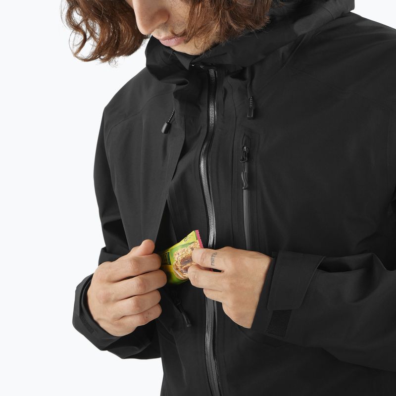 Geacă softshell pentru bărbați Salomon Outline 3l GTX deep black 6