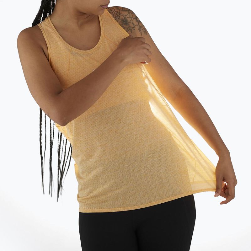 Tank top de alergare pentru femei Salomon SHAKEout Air Tank warm apricot 3