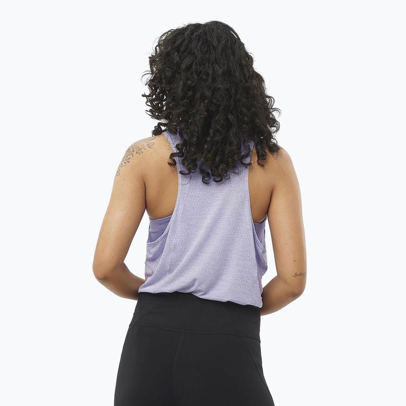 Tank top de alergare pentru femei  Salomon SHAKEout Air Tank cosmic sky 2