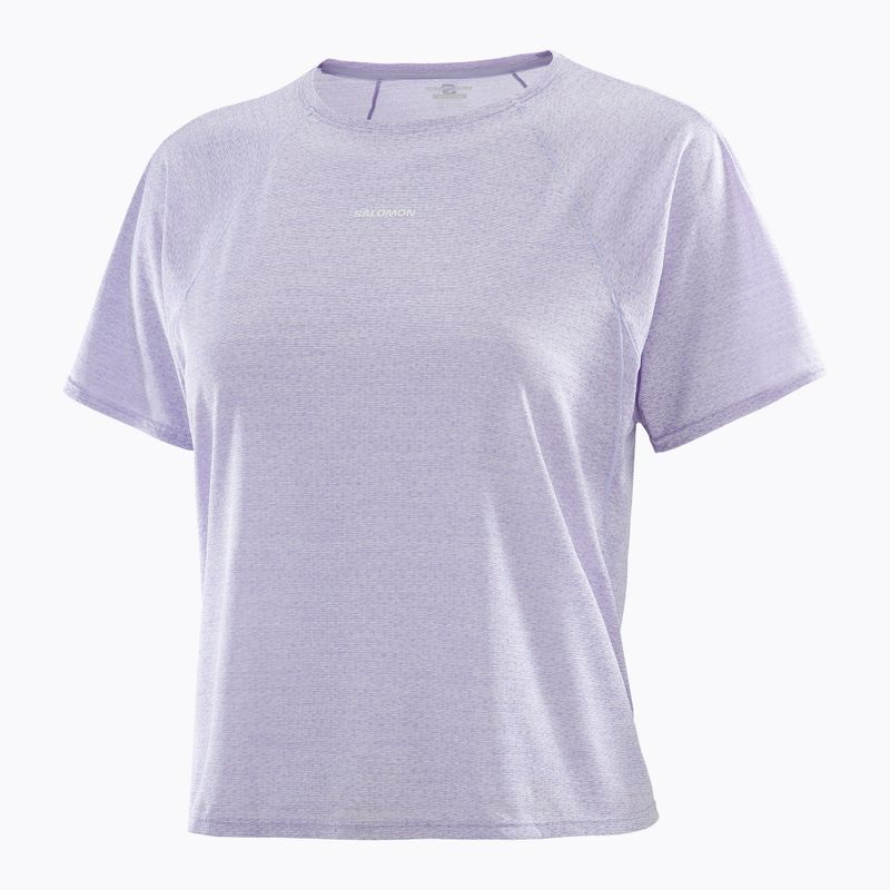 Tricou de alergare pentru femei Salomon SHAKEout Air Crop SS Tee cosmic sky 3