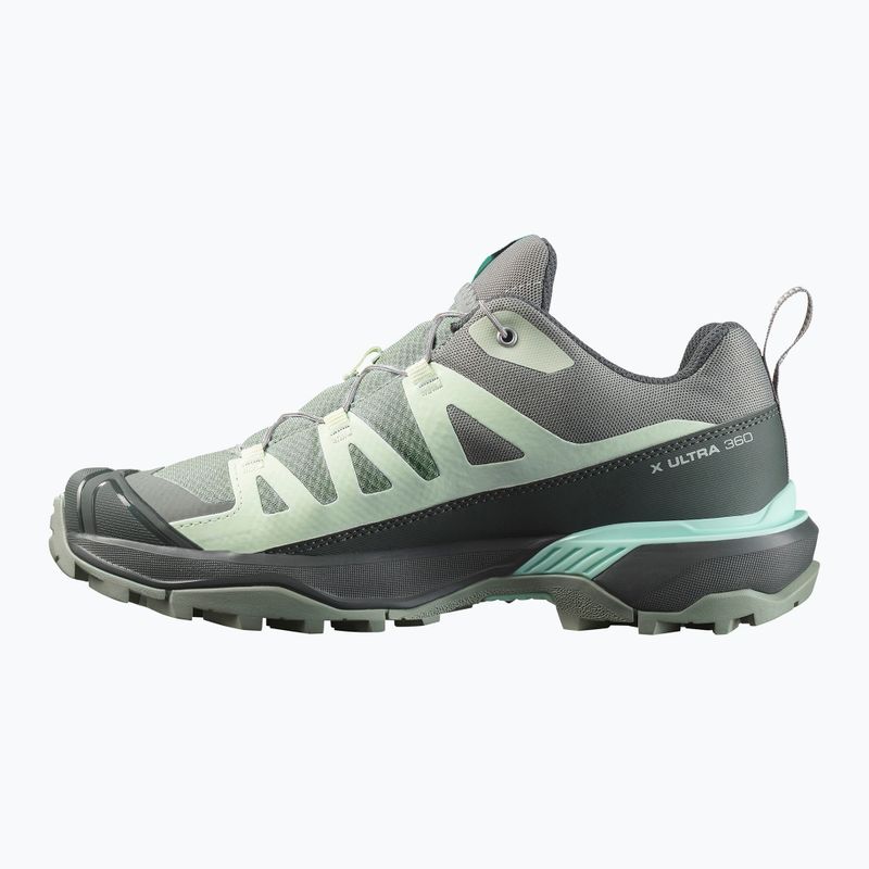 Încălțăminte de trekking pentru femei Salomon X Ultra 360 green milieu/urban chic/clearly aqua 2