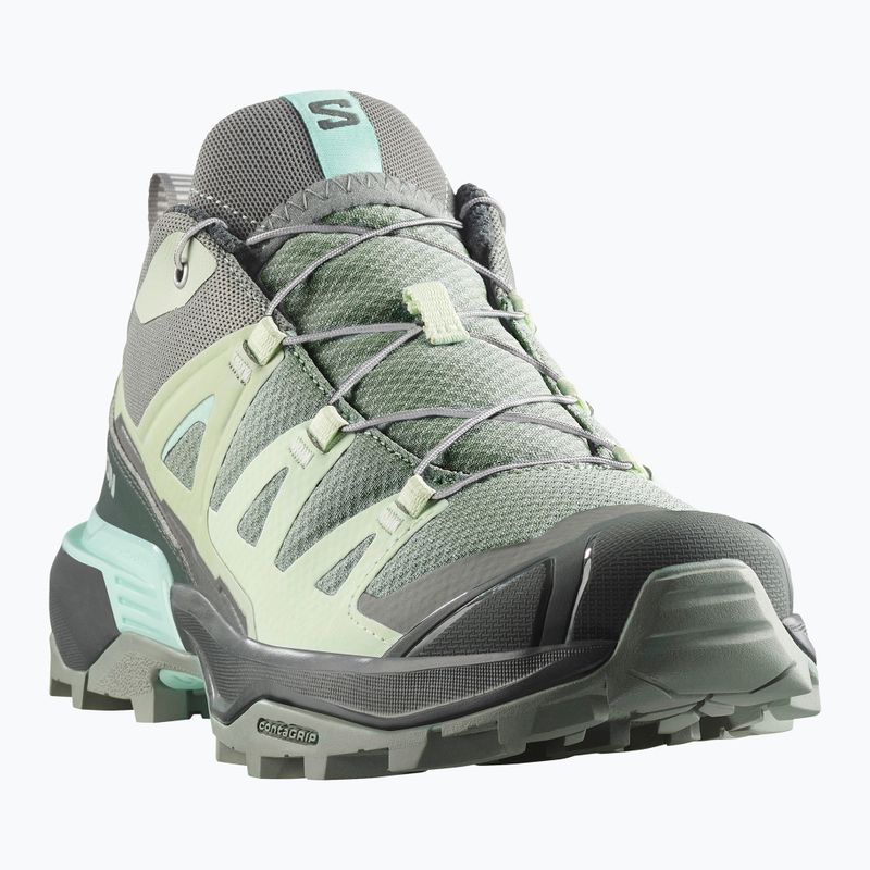 Încălțăminte de trekking pentru femei Salomon X Ultra 360 green milieu/urban chic/clearly aqua 3