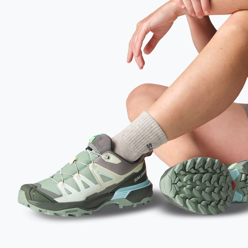 Încălțăminte de trekking pentru femei Salomon X Ultra 360 green milieu/urban chic/clearly aqua 7