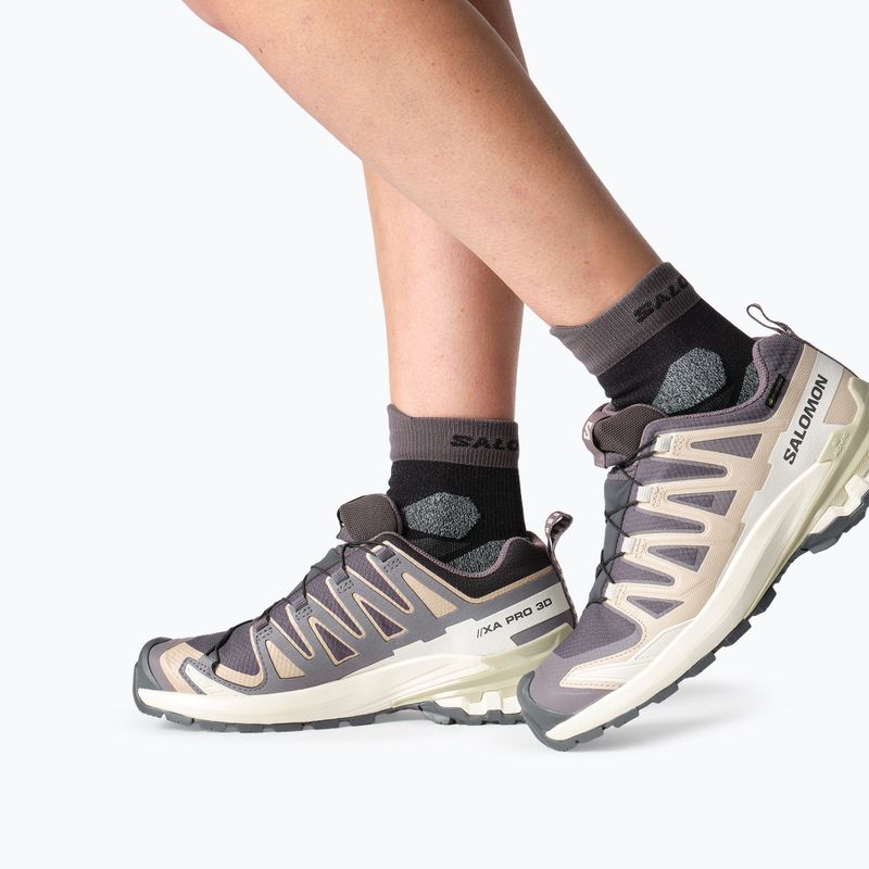 Încălțăminte de alergare pentru femei Salomon XA Pro 3D V9 GTX nine iron/oxford tan 6