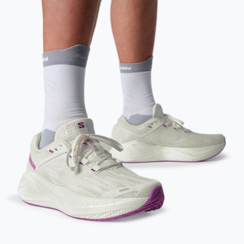 Încălțăminte de alergare pentru bărbați Salomon Aero Glide 3 white/white/willowherb 11