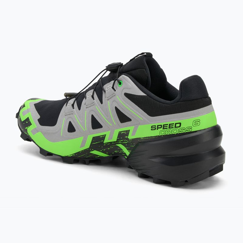 Încălțăminte de alergare pentru bărbați  Salomon Speedcross 6 GTX black/alloy/green gecko 3