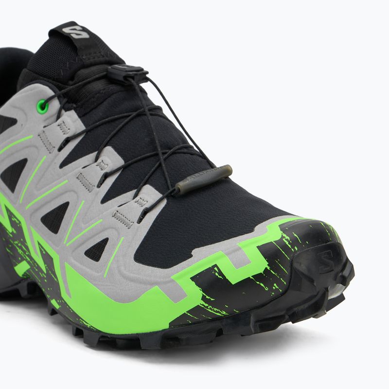 Încălțăminte de alergare pentru bărbați  Salomon Speedcross 6 GTX black/alloy/green gecko 7