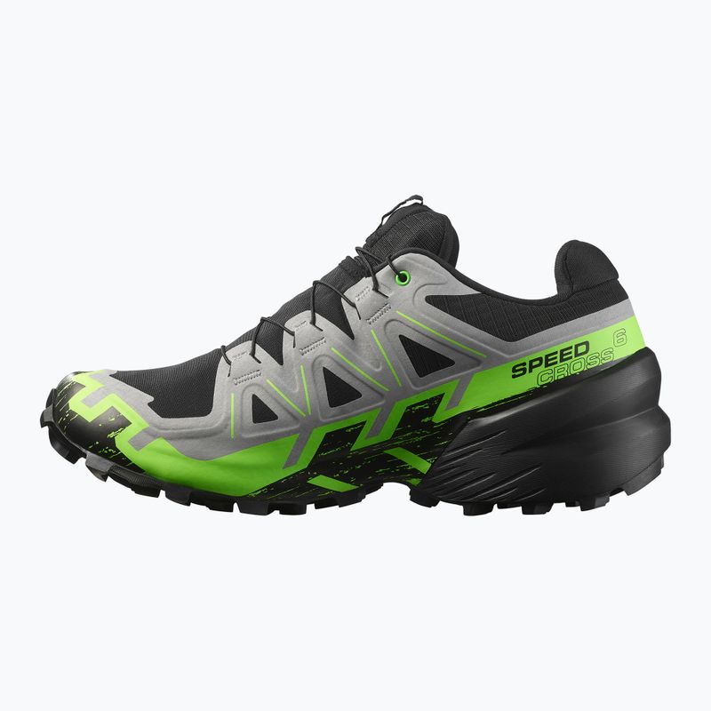 Încălțăminte de alergare pentru bărbați  Salomon Speedcross 6 GTX black/alloy/green gecko 3