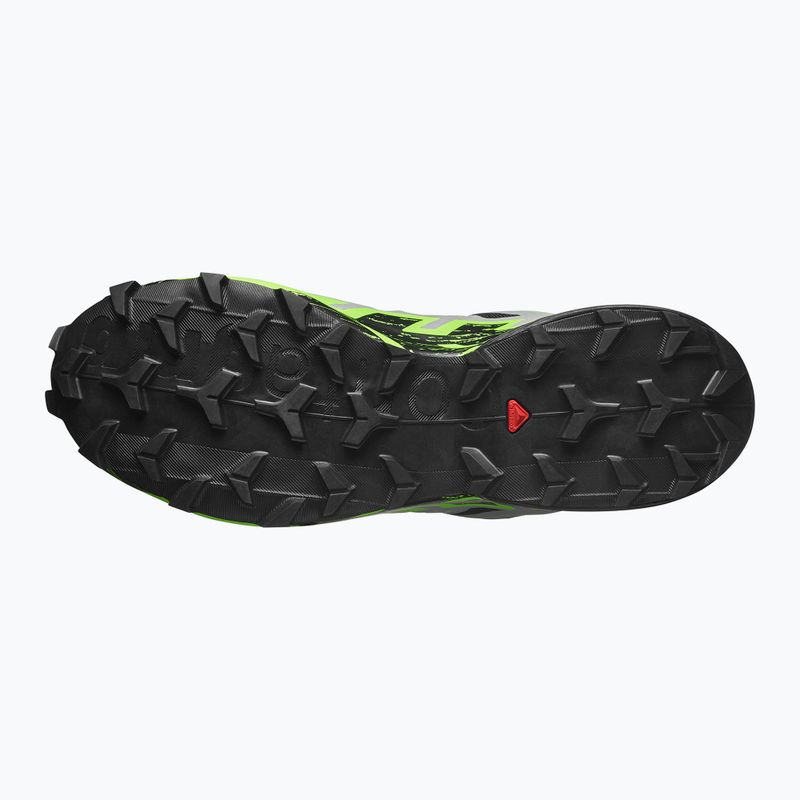 Încălțăminte de alergare pentru bărbați  Salomon Speedcross 6 GTX black/alloy/green gecko 4