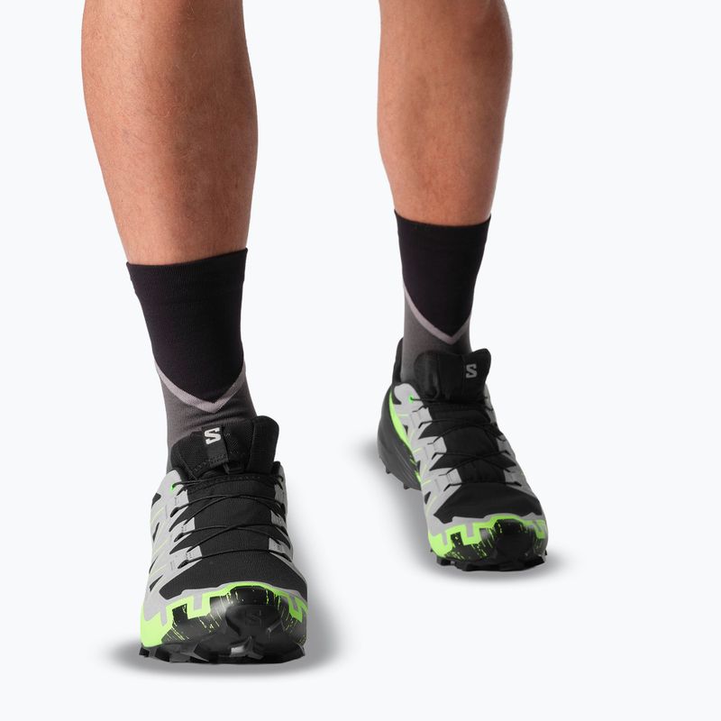 Încălțăminte de alergare pentru bărbați  Salomon Speedcross 6 GTX black/alloy/green gecko 7
