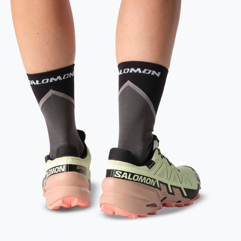 Pantofi de alergare damă Salomon Speedcross 6 GTX lime cream/mahogany rose/black 8