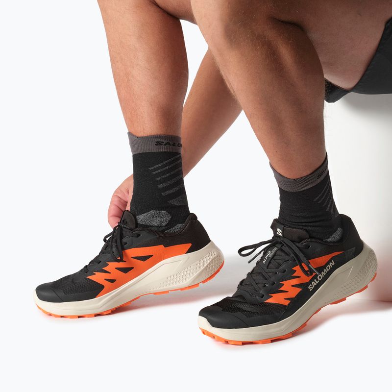 Încălțăminte de alergare pentru bărbați  Salomon Alphaglide black/rainy day/red orange 6