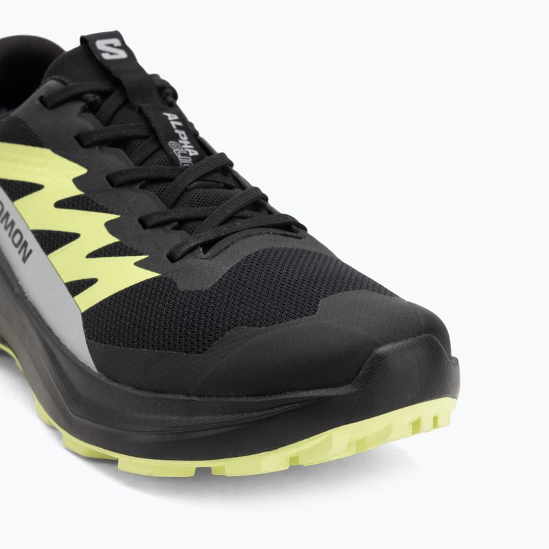 Încălțăminte de alergare pentru bărbați Salomon Alphaglide GTX black/alloy/sharp green 7