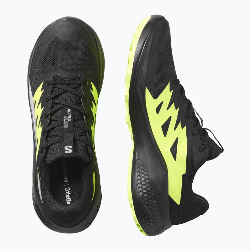 Încălțăminte de alergare pentru bărbați  Salomon Alphaglide GTX black/alloy/sharp green 5