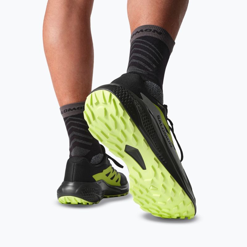 Încălțăminte de alergare pentru bărbați  Salomon Alphaglide GTX black/alloy/sharp green 7